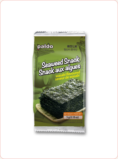 Paldo Roasted Seaweed - Wasabi Flavored